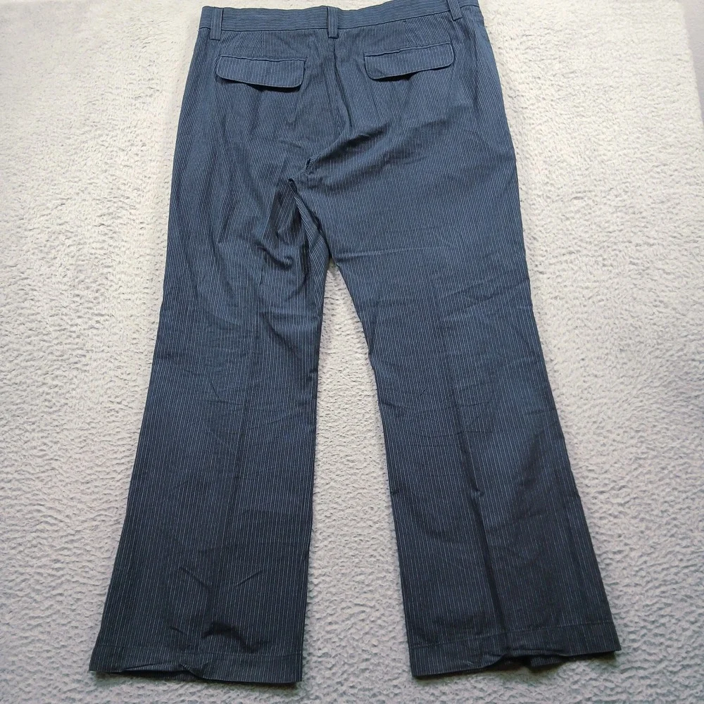 Banana Republic Men's Blue Pinstripe‎ Dress Pants 35x30 100% Cotton EUC